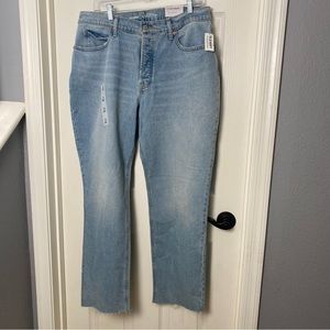 NWT Old Navy High-Rise Slouchy Straight Jeans, Lyocell Blend
